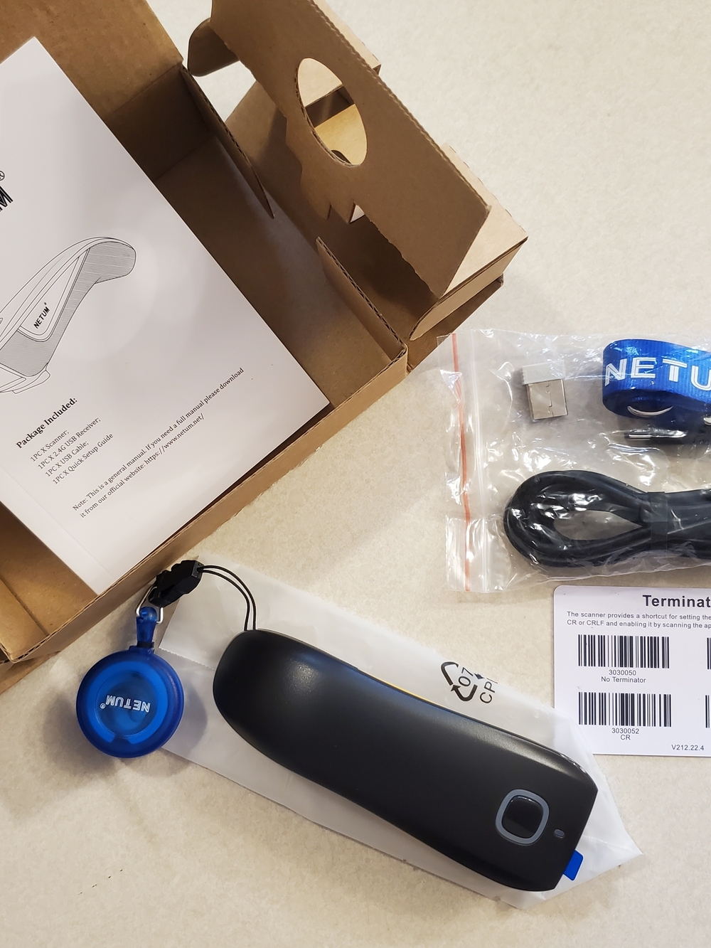 NETUM Wireless Barcode Scanner - Picture 2 of 8